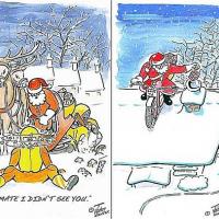 Motorcycle Christmas Card Twin Pack
